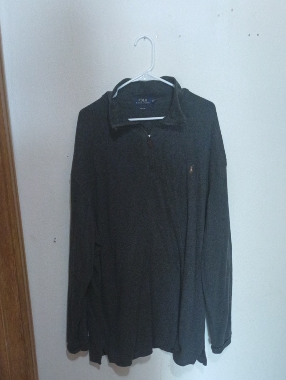 Polo by Ralph Lauren Dark Charcoal Quarter-Zip Pullover
